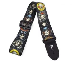 Official Guns N’ Roses Cartoon Faces Polyester Guitar Strap