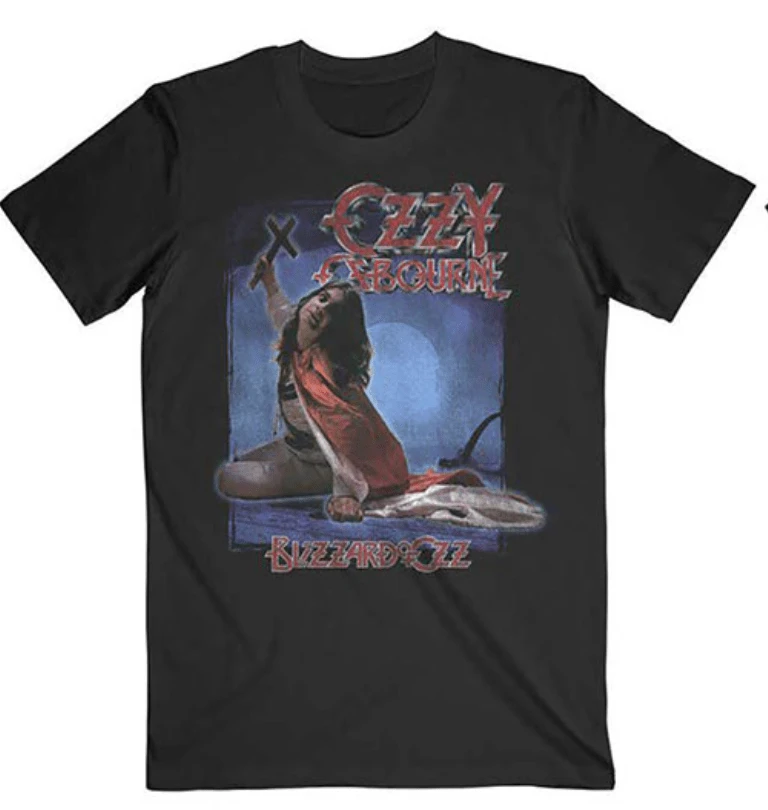 OZZY OSBOURNE UNISEX TEE: BLIZZARD OF OZZ TRACKLIST (BACK PRINT) 1 OZZY OSBOURNE UNISEX TEE: BLIZZARD OF OZZ TRACKLIST (BACK PRINT)