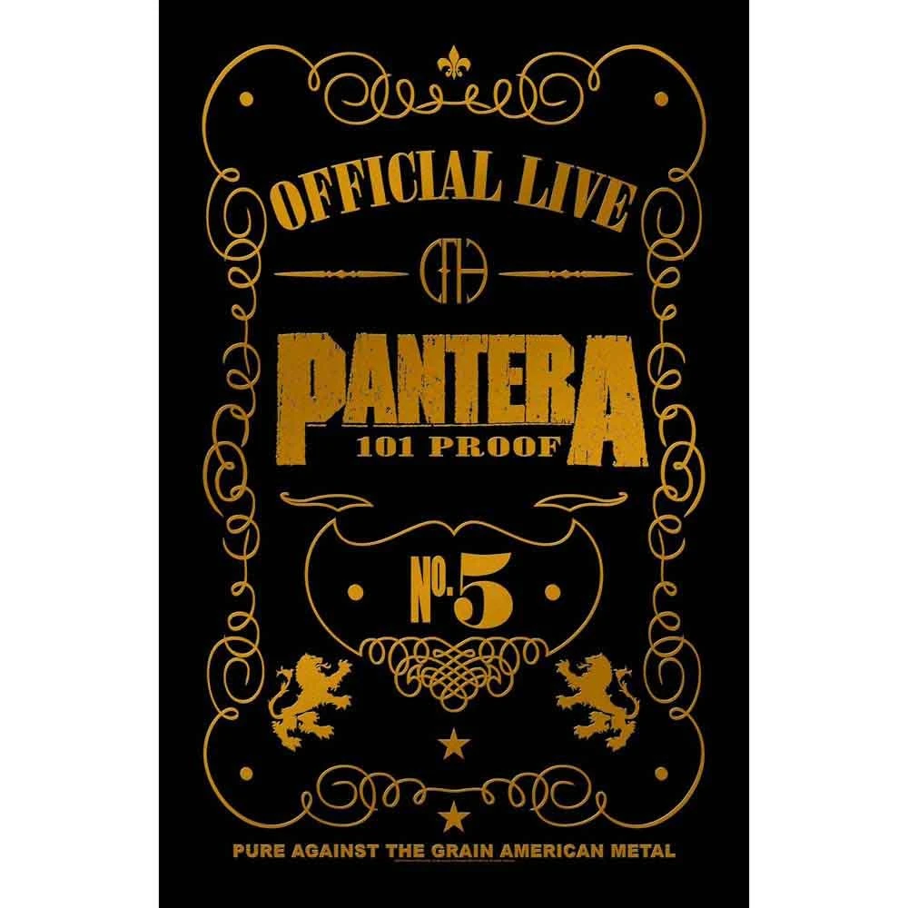 Pantera Textile Poster 101 Proof 1 Pantera Textile Poster 101 Proof