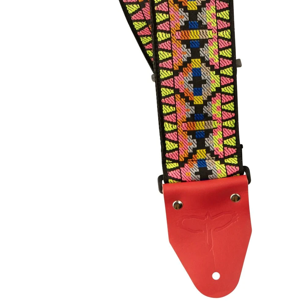 Paul Reed Smith PRS Salmon 2.75" Wide Retro Jacquard Strap 1 Paul Reed Smith PRS Salmon 2.75" Wide Retro Jacquard Strap