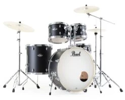 Pearl Pearl 5-Piece Drum Shell Pack – Satin Shadow Black