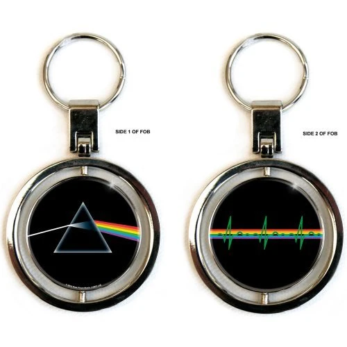 PINK FLOYD KEYCHAIN: DARK SIDE OF THE MOON (SPINNER) 1 PINK FLOYD KEYCHAIN: DARK SIDE OF THE MOON (SPINNER)