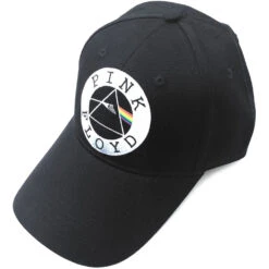 PINK FLOYD UNISEX BASEBALL CAP: CIRCLE LOGO -Faders Music Store pink floyd unisex baseball cap circle logo rock off trade 220315