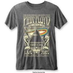 PINK FLOYD UNISEX FASHION TEE: CARNEGIE HALL (BURN OUT)