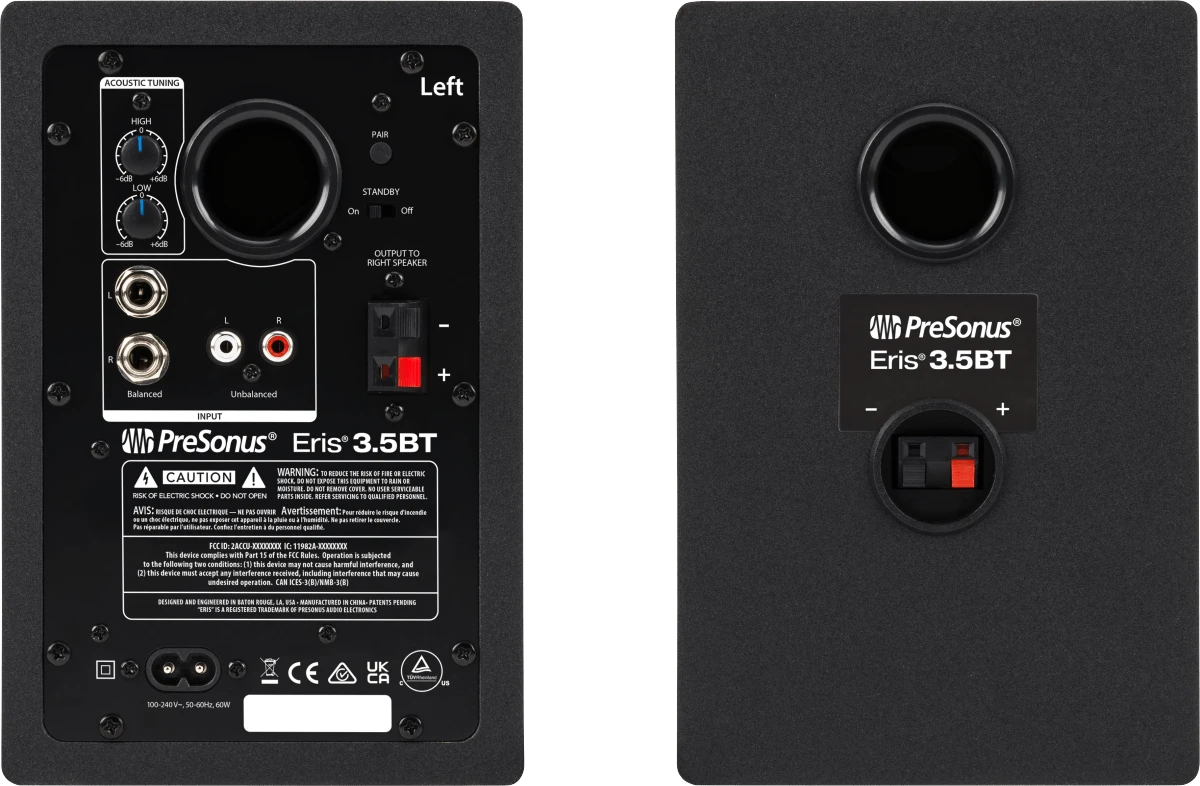 PreSonus® Eris® 3.5BT, Black, NA 2 PreSonus® Eris® 3.5BT, Black, NA - Image 2