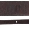 Profile 2” Black Basic Leather Guitar Strap