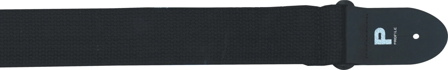 Profile 2" Black Cotton Guitar Strap 1 Profile 2" Black Cotton Guitar Strap
