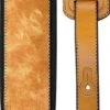Profile 2.8" Soft Leather Guitar Strap W/ Foam Padding Tan -Faders Music Store profile 28 soft leather guitar strap w foam padding tan faders music inc 677068
