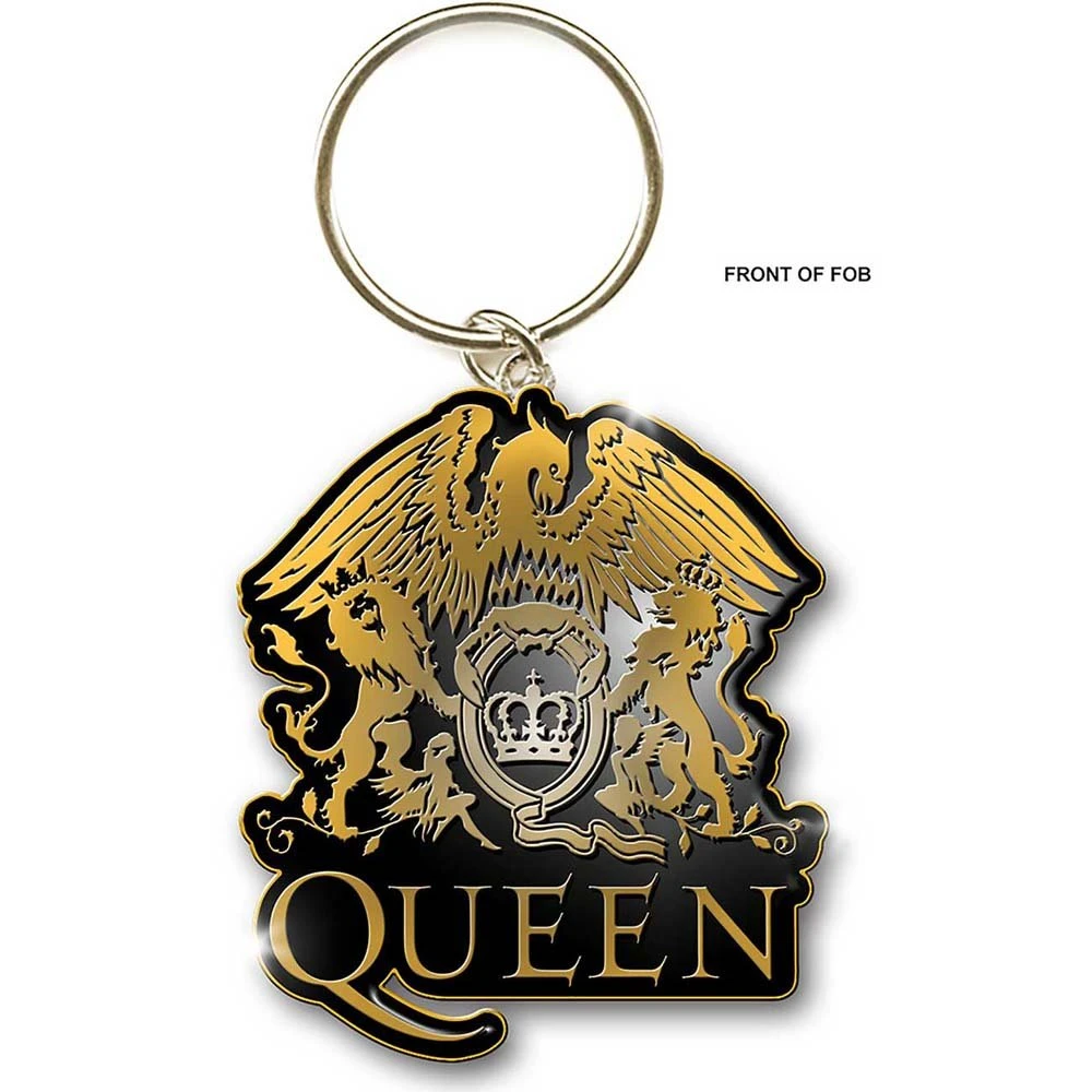QUEEN KEYCHAIN: GOLD CREST (ENAMEL IN-FILL) 1 QUEEN KEYCHAIN: GOLD CREST (ENAMEL IN-FILL)