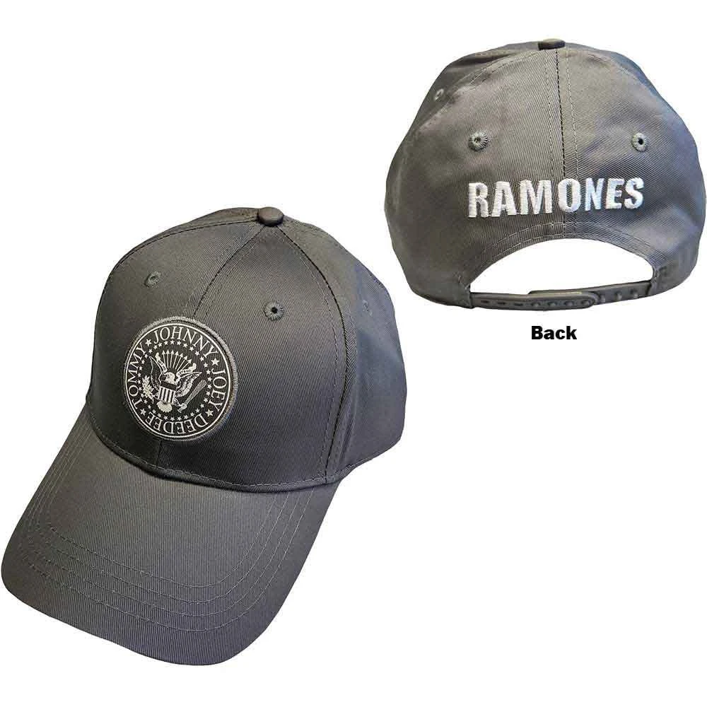 Ramones Unisex Baseball Cap Presidential Seal (Silver Grey) 1 Ramones Unisex Baseball Cap Presidential Seal (Silver Grey)