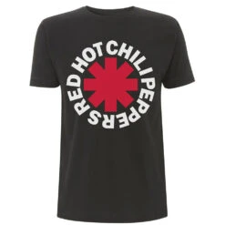 RED HOT CHILI PEPPERS UNISEX T-SHIRT: CLASSIC ASTERISK