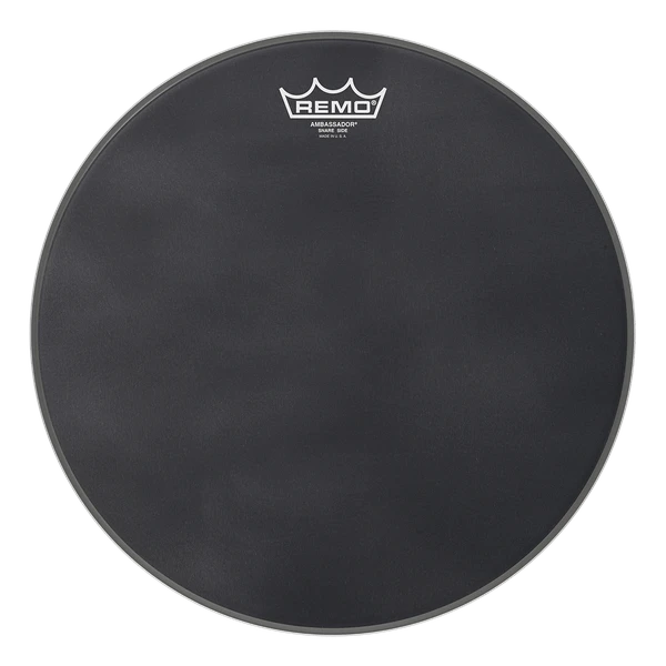 Remo Ambassador Black Suede Snare Side Drumhead, 14" 1 Remo Ambassador Black Suede Snare Side Drumhead, 14"