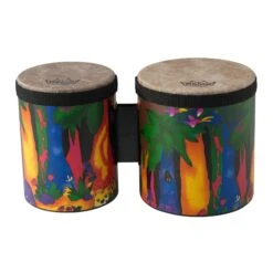 Remo Kid's Percussion, Bongos, 5/6 Diameters, Rain Forest Fabric