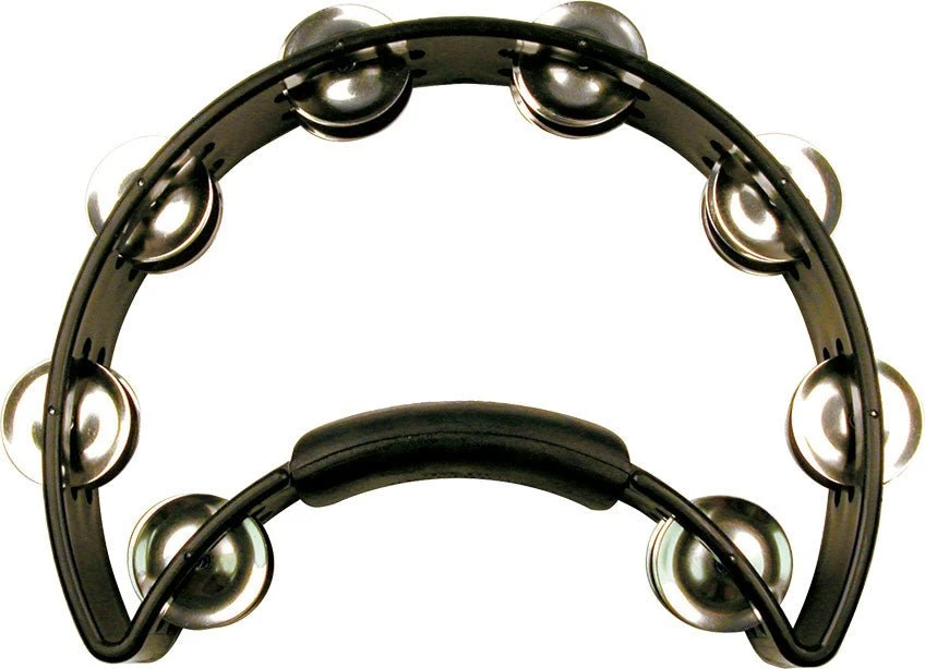 Rhythm Tech RT1010 Black With Nickel Jingles Tambourine 1 Rhythm Tech RT1010 Black With Nickel Jingles Tambourine