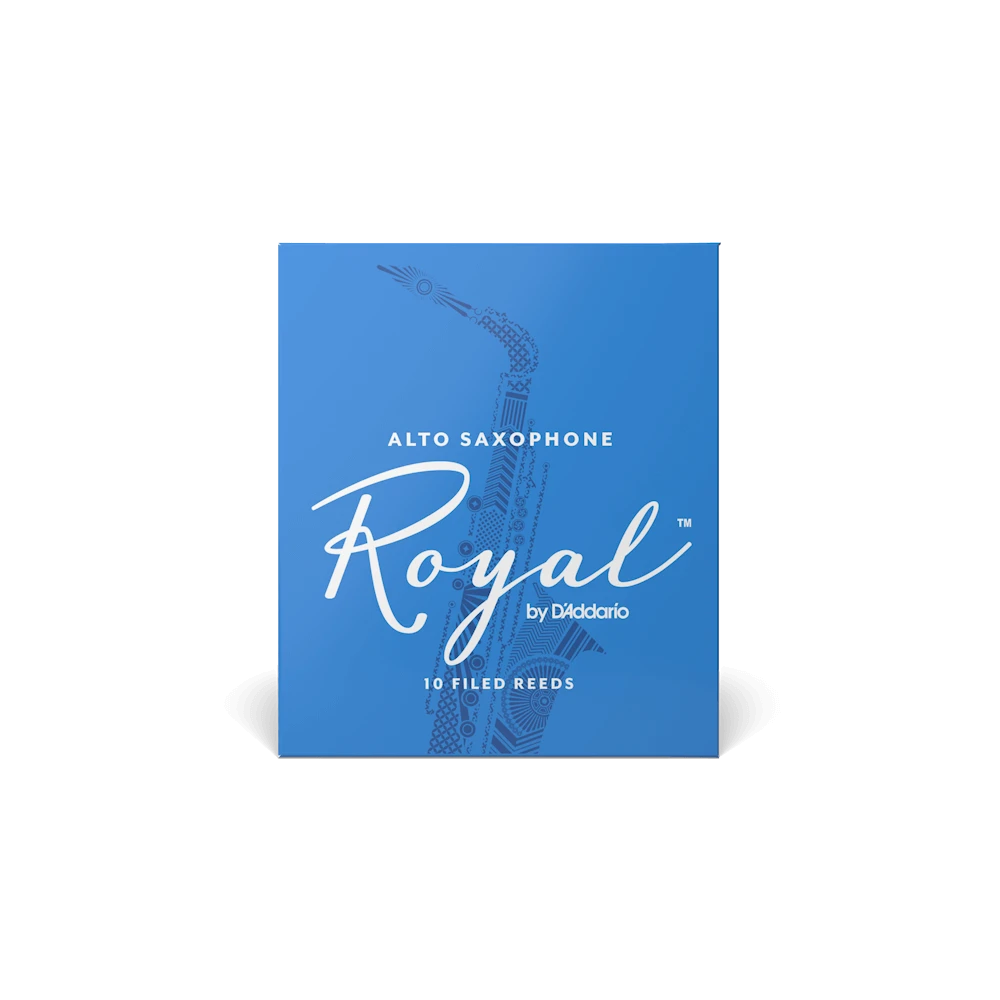 Rico Royal Alto Saxophone Reeds, 10 Pack 1 Rico Royal Alto Saxophone Reeds, 10 Pack