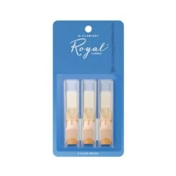 RICO Royal Filed Bb Clarinet Reeds, 3 Pack