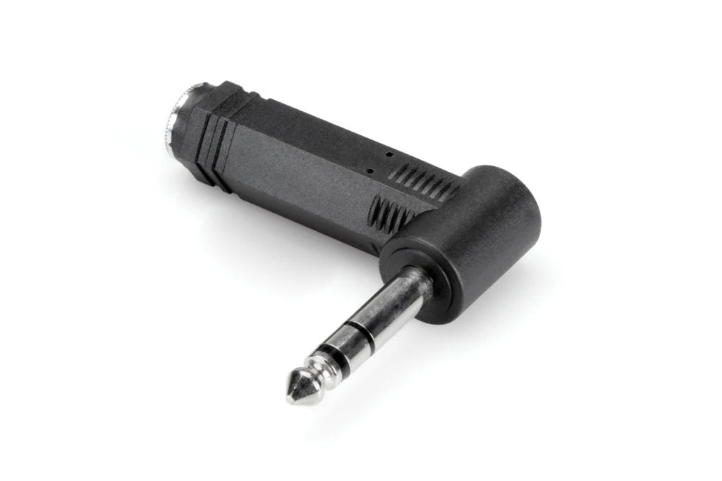 Right-angle Adaptor, 1/4 In TRS To Same 1 Right-angle Adaptor, 1/4 In TRS To Same