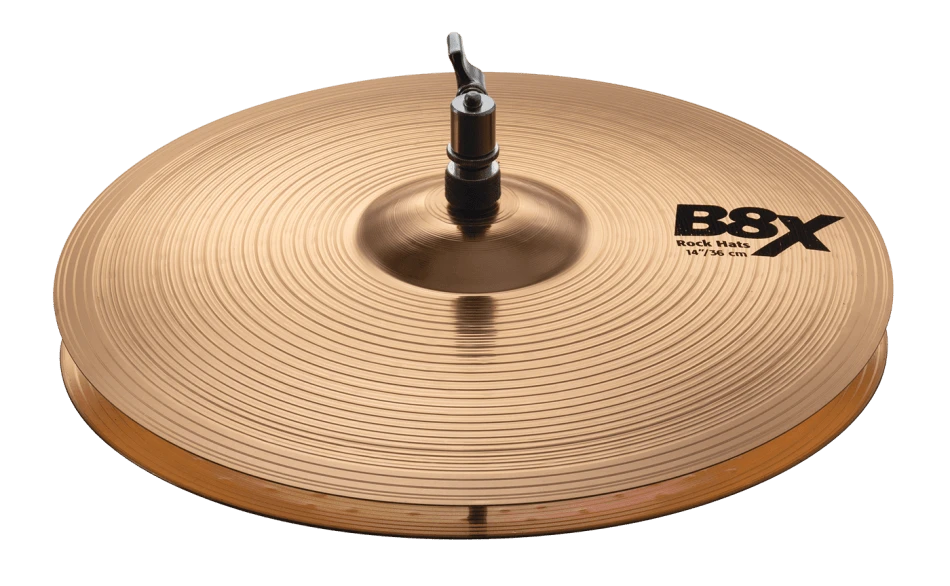 Sabian B8X Rock Hi Hats, 14" 1 Sabian B8X Rock Hi Hats, 14"