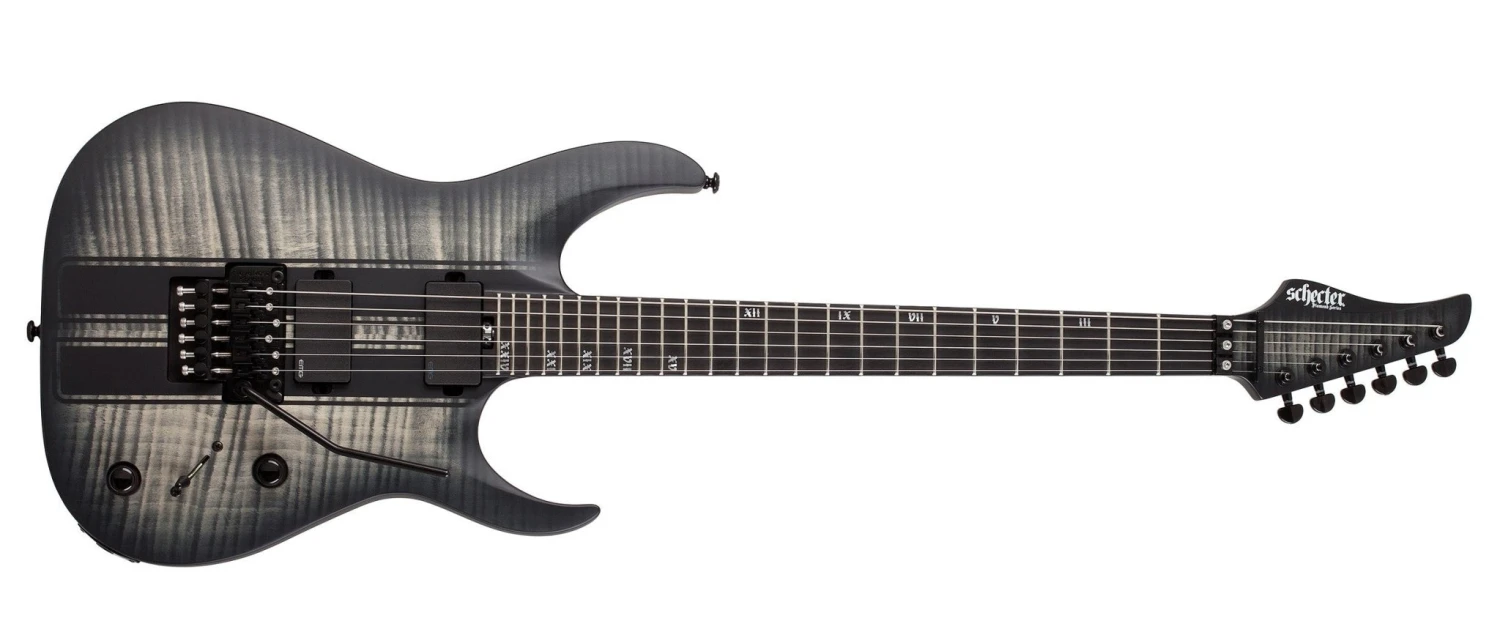 Schecter Banshee GT-FR 6-String Electric Guitar, Charcoal Burst 1 Schecter Banshee GT-FR 6-String Electric Guitar, Charcoal Burst