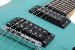 Schecter C-6 Deluxe 6-String Electric Guitar, Satin Aqua -Faders Music Store schecter c 6 deluxe 6 string electric guitar satin aqua erikson music 342166