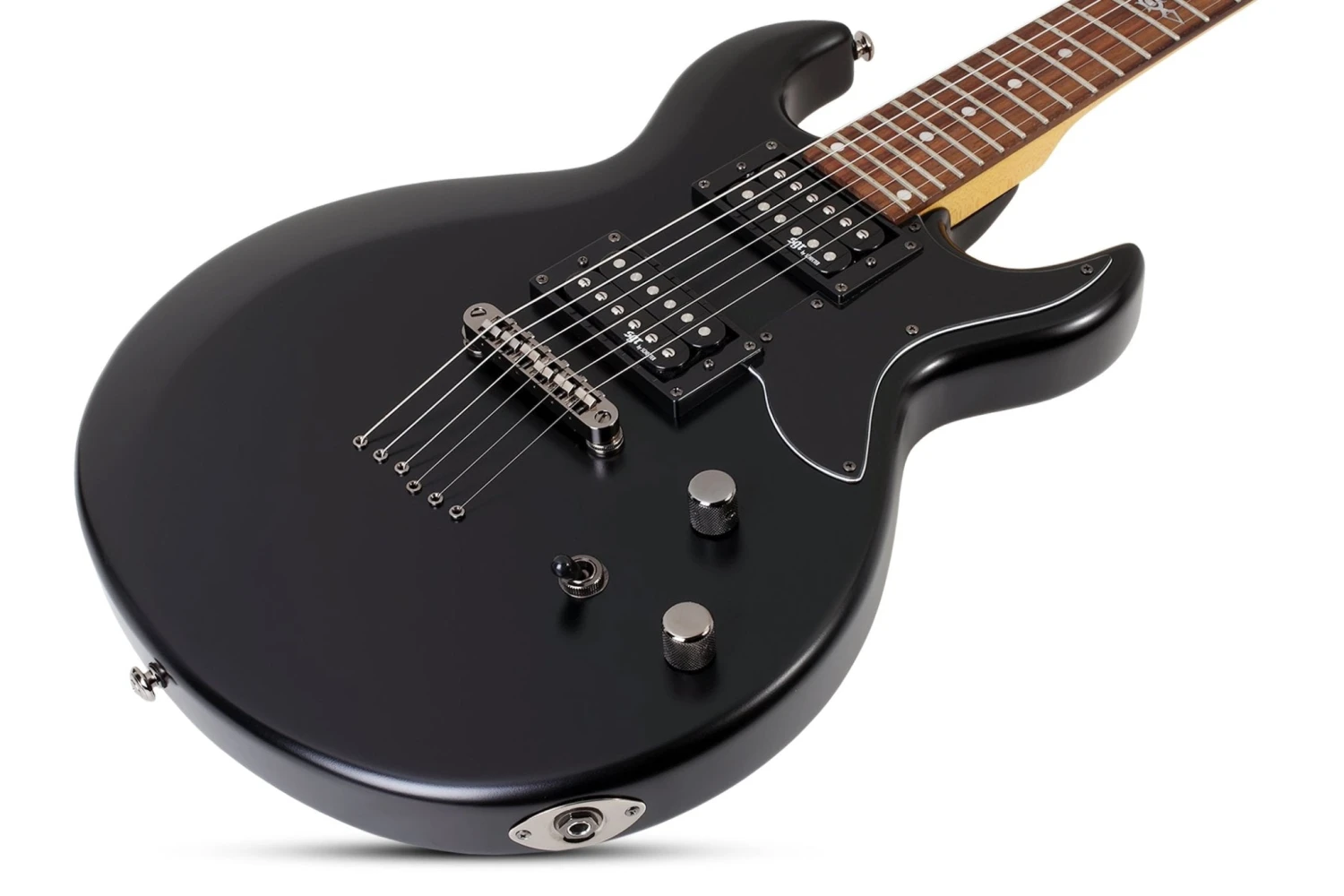 Schecter S-1 SGR Electric Guitar, Midnight Satin Black 6 Schecter S-1 SGR Electric Guitar, Midnight Satin Black - Image 6