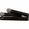 Shure BLX288/SM58 Dual-Transmitter Handheld Wireless System (H9: 512 - 542 MHz) -Faders Music Store shure blx288sm58 dual transmitter handheld wireless system h9 512 542 mhz sfm 660882