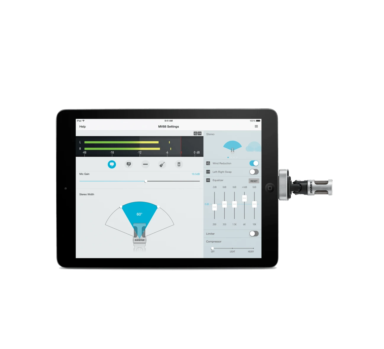 Shure MV88 Digital Stereo Condenser Microphone 3 Shure MV88 Digital Stereo Condenser Microphone - Image 3