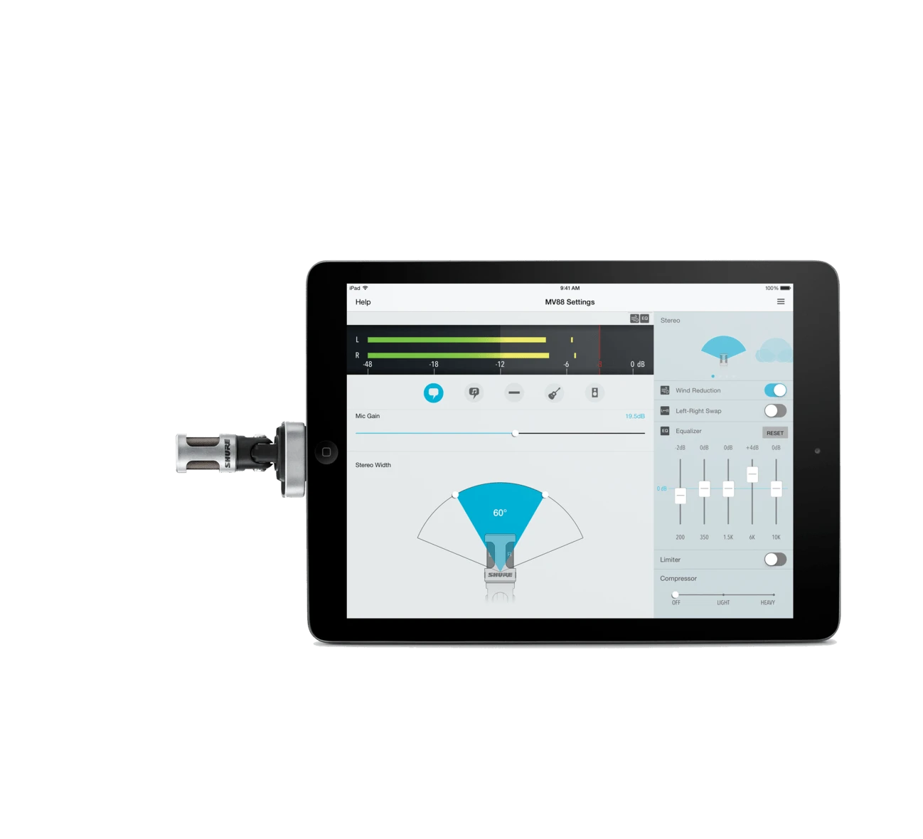 Shure MV88 Digital Stereo Condenser Microphone 4 Shure MV88 Digital Stereo Condenser Microphone - Image 4