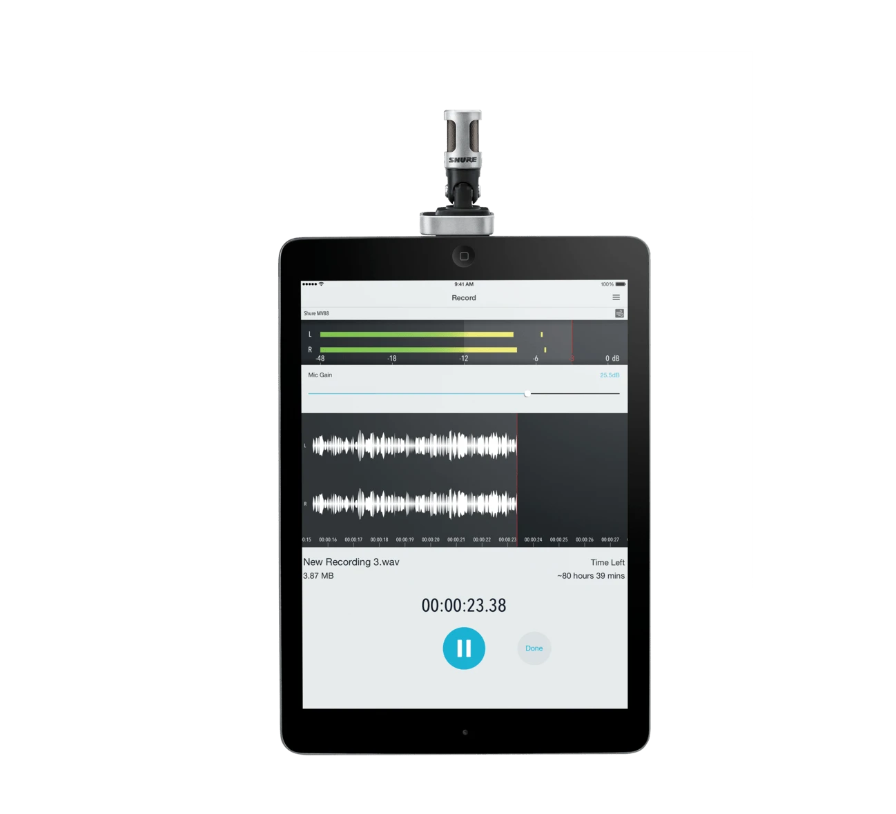 Shure MV88 Digital Stereo Condenser Microphone 5 Shure MV88 Digital Stereo Condenser Microphone - Image 5