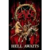 Slayer Textile Poster Hell Awaits -Faders Music Store slayer textile poster hell awaits rock off trade 620368