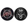 SLAYER TURNTABLE SLIPMAT SET: PENTAGRAM / WEHRMACHT (RETAIL PACK) 2 SLAYER TURNTABLE SLIPMAT SET: PENTAGRAM / WEHRMACHT (RETAIL PACK) -Faders Music Store slayer turntable slipmat set pentagram wehrmacht retail pack rock off trade 872867