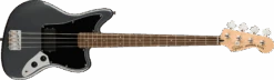 Squier Affinity Series™ Jaguar® Bass H, Laurel Fingerboard, Black Pickguard, Charcoal Frost Metallic