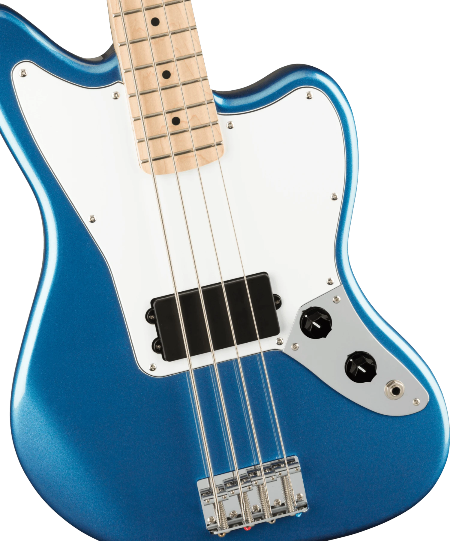 Squier Affinity Series™ Jaguar® Bass H, Maple Fingerboard, White Pickguard, Lake Placid Blue 3 Squier Affinity Series™ Jaguar® Bass H, Maple Fingerboard, White Pickguard, Lake Placid Blue - Image 3