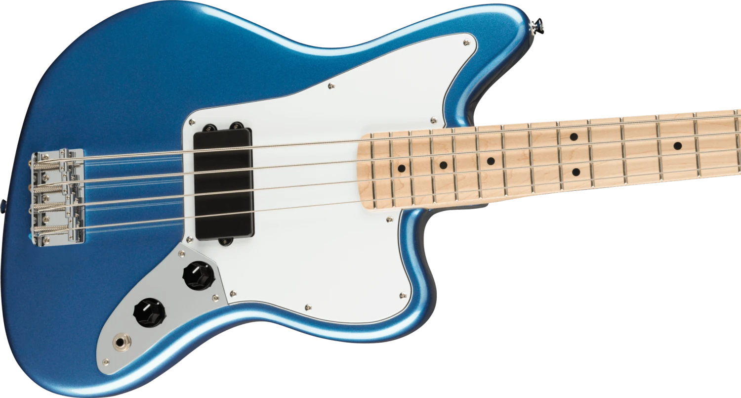 Squier Affinity Series™ Jaguar® Bass H, Maple Fingerboard, White Pickguard, Lake Placid Blue 2 Squier Affinity Series™ Jaguar® Bass H, Maple Fingerboard, White Pickguard, Lake Placid Blue - Image 2