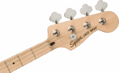 Squier Affinity Series Jazz Bass, Maple Fingerboard, White Pickguard, 3-Color Sunburst -Faders Music Store squier affinity series jazz bass maple fingerboard white pickguard 3 color sunburst fmic 633657