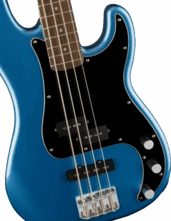 Squier Affinity Series Precision Bass PJ, Laurel Fingerboard, Black Pickguard, Lake Placid Blue -Faders Music Store squier affinity series precision bass pj laurel fingerboard black pickguard lake placid blue fmic 758882