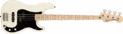 Squier Affinity Series™ Precision Bass® PJ, Maple Fingerboard, Black Pickguard, Olympic White