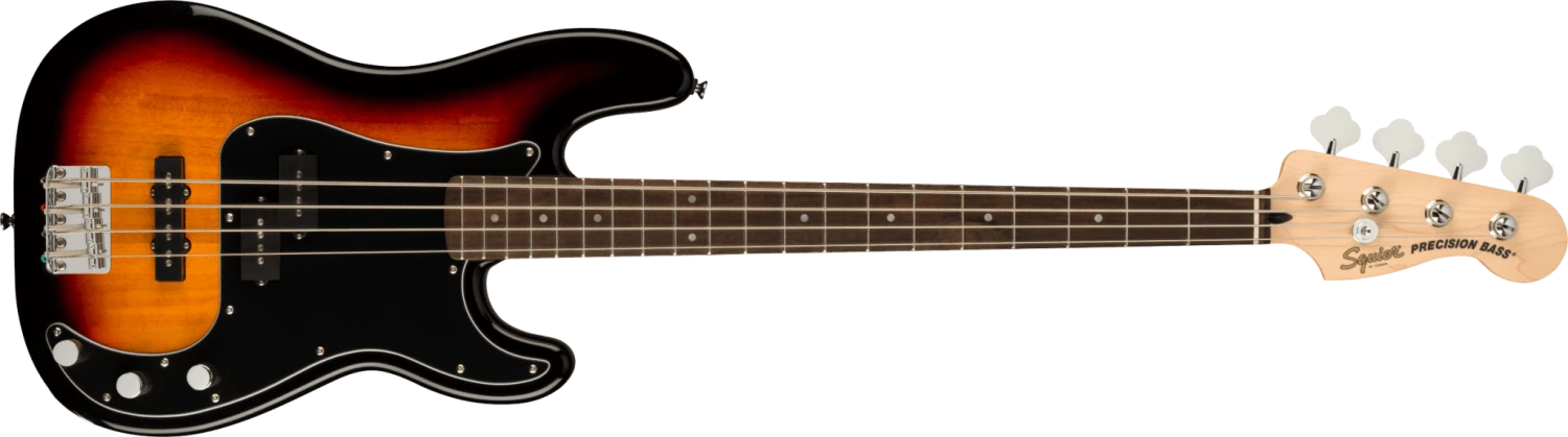 Squier Affinity Series Precision Bass PJ Pack, Laurel Fingerboard, 3-Color Sunburst, Gig Bag, Rumble 15 - 120V 2 Squier Affinity Series Precision Bass PJ Pack, Laurel Fingerboard, 3-Color Sunburst, Gig Bag, Rumble 15 - 120V - Image 2