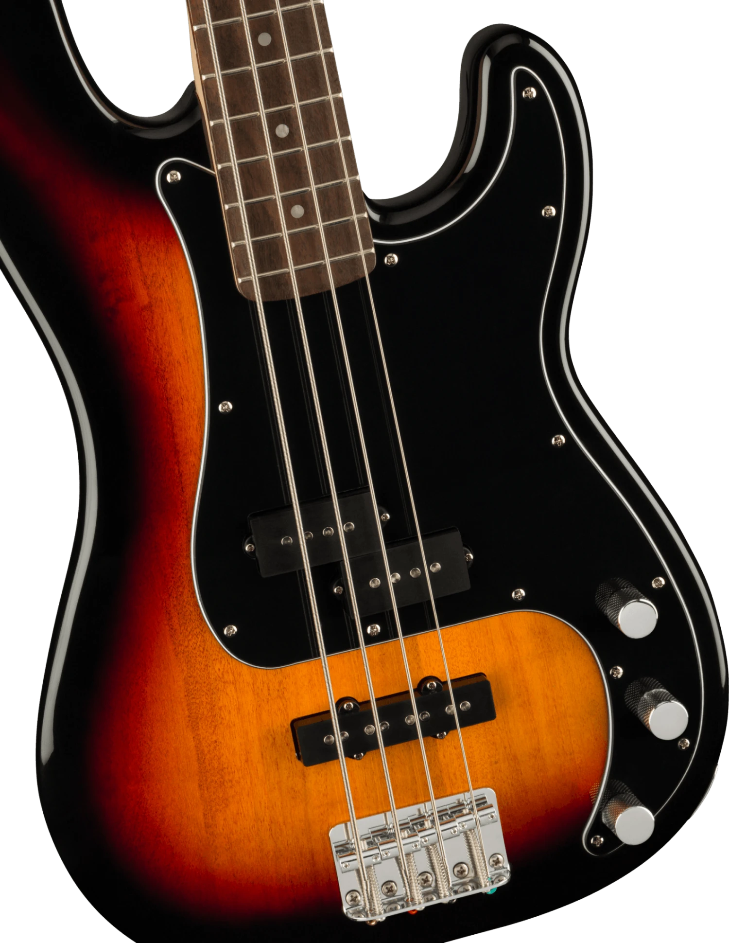 Squier Affinity Series Precision Bass PJ Pack, Laurel Fingerboard, 3-Color Sunburst, Gig Bag, Rumble 15 - 120V 4 Squier Affinity Series Precision Bass PJ Pack, Laurel Fingerboard, 3-Color Sunburst, Gig Bag, Rumble 15 - 120V - Image 4