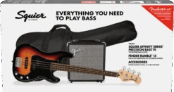 Squier Affinity Series Precision Bass PJ Pack, Laurel Fingerboard, 3-Color Sunburst, Gig Bag, Rumble 15 - 120V 18 Squier Affinity Series Precision Bass PJ Pack, Laurel Fingerboard, 3-Color Sunburst, Gig Bag, Rumble 15 - 120V -Faders Music Store squier affinity series precision bass pj pack laurel fingerboard 3 color sunburst gig bag rumble 15 120v fmic 841461