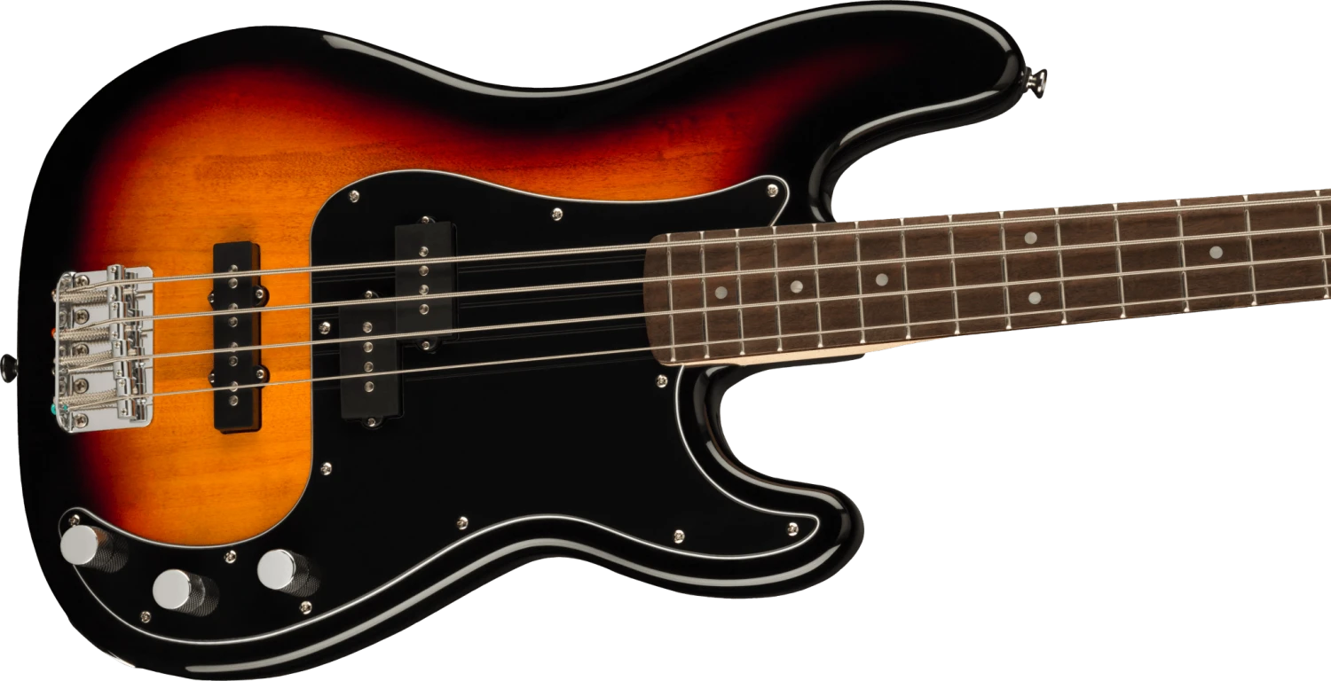 Squier Affinity Series Precision Bass PJ Pack, Laurel Fingerboard, 3-Color Sunburst, Gig Bag, Rumble 15 - 120V 3 Squier Affinity Series Precision Bass PJ Pack, Laurel Fingerboard, 3-Color Sunburst, Gig Bag, Rumble 15 - 120V - Image 3