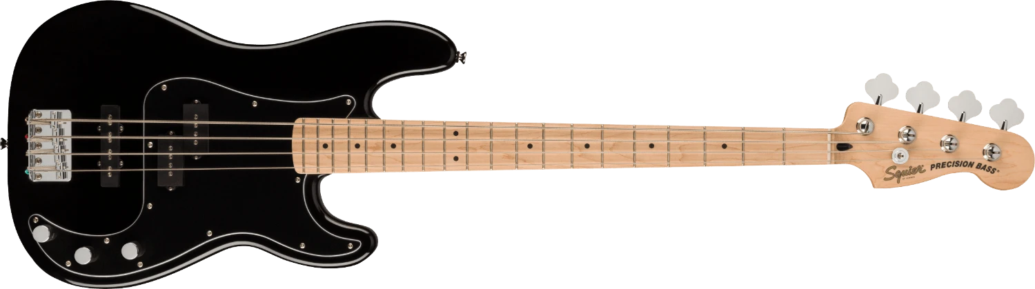 Squier Affinity Series Precision Bass PJ Pack, Maple Fingerboard, Black, Gig Bag, Rumble 15 - 120V 2 Squier Affinity Series Precision Bass PJ Pack, Maple Fingerboard, Black, Gig Bag, Rumble 15 - 120V - Image 2