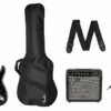 Squier Affinity Series Stratocaster HSS Pack, Laurel Fingerboard, Charcoal Frost Metallic, Gig Bag, 15G - 120V