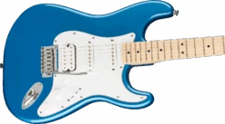 Squier Affinity Series Stratocaster HSS Pack, Maple Fingerboard, Lake Placid Blue, Gig Bag, 15G - 120V -Faders Music Store squier affinity series stratocaster hss pack maple fingerboard lake placid blue gig bag 15g 120v fmic 928358