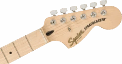 Squier Affinity Series™ Stratocaster®, Maple Fingerboard, White Pickguard, Black -Faders Music Store squier affinity series stratocaster maple fingerboard white pickguard black fmic 931026