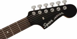 Squier Contemporary Jaguar® HH ST, Laurel Fingerboard, Black Pickguard, Shoreline Gold -Faders Music Store squier contemporary jaguar hh st laurel fingerboard black pickguard shoreline gold fmic 151682