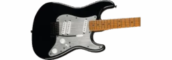 Squier Contemporary Stratocaster® Special, Roasted Maple Fingerboard, Silver Anodized Pickguard, Black -Faders Music Store squier contemporary stratocaster special roasted maple fingerboard silver anodized pickguard black fmic 175412