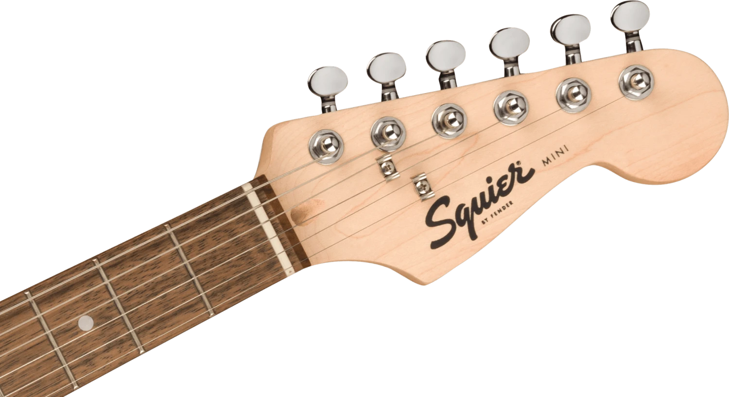 Squier Mini Stratocaster®, Laurel Fingerboard, Shell Pink 5 Squier Mini Stratocaster®, Laurel Fingerboard, Shell Pink - Image 5