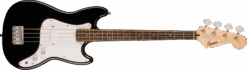 Squier Sonic Bronco Bass, Laurel Fingerboard, White Pickguard, Black