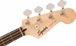 Squier Sonic Bronco Bass, Laurel Fingerboard, White Pickguard, Black -Faders Music Store squier sonic bronco bass laurel fingerboard white pickguard black fmic 896824